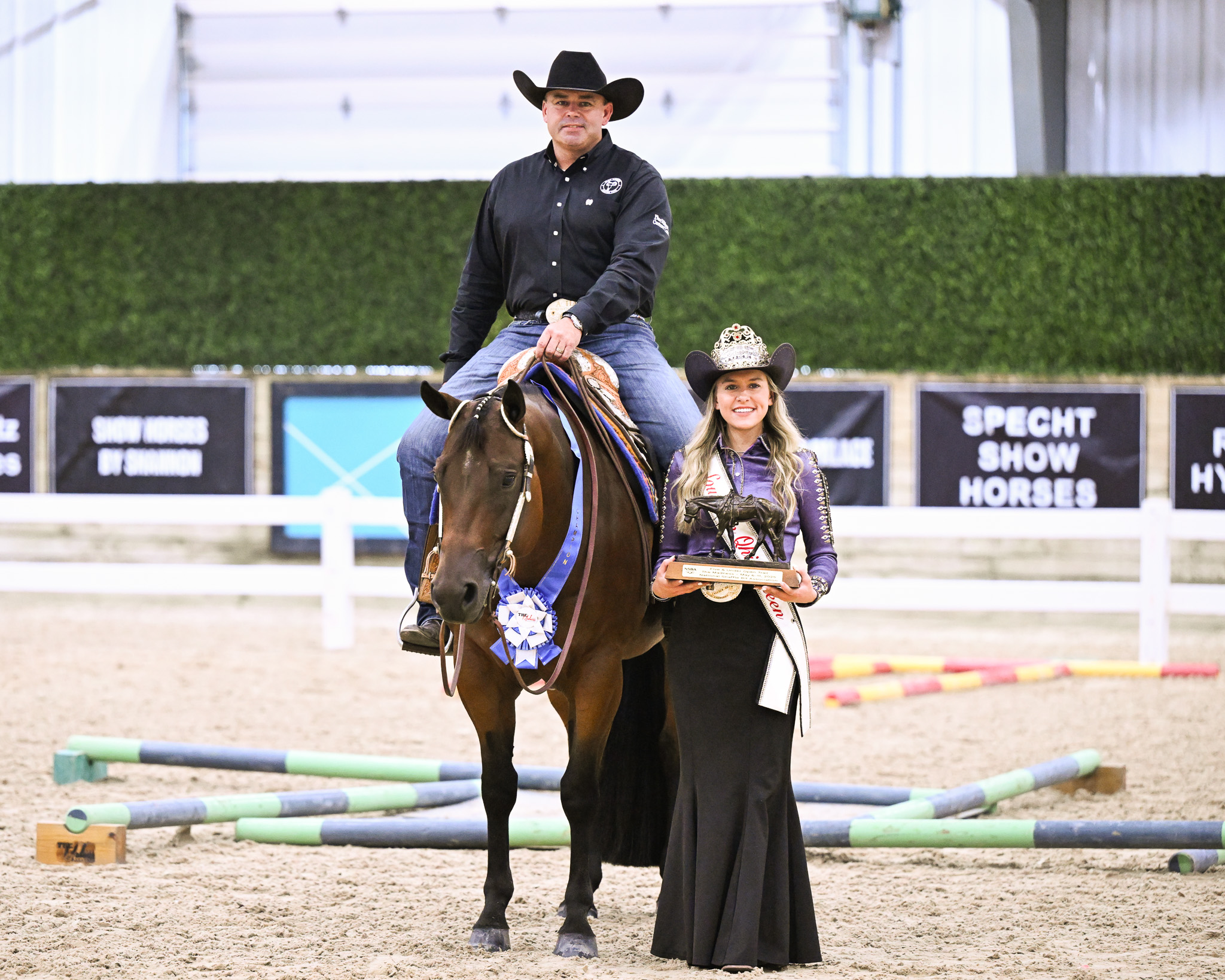 ick Mayabb and Straight Line Breeze (owned by Nancy G Chapman TTEE NGC Trust) earned $1,495 toward the Quarter Million Dollar milestone at The Madness in the Five & Under Open Trail. Credit: Connie Lechleitner
